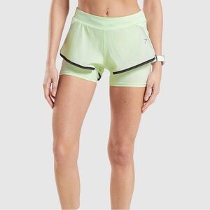 Gymshark Speed 2 in 1 Short - Cucumber Green